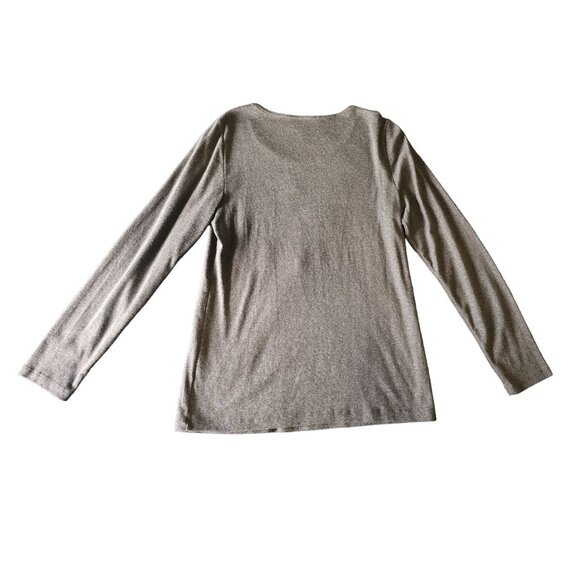 Women's Karen Scott Size Medium Long Sleeve Christmas Shirt, Excellent Condition - Picture 2 of 5